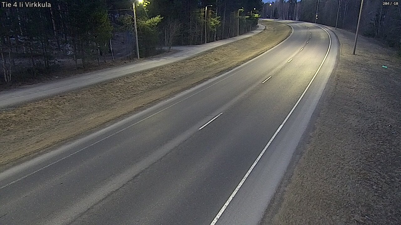 Weather Camera Image Väg 4 Ijo, Virkkula, Ii, Pohjois-Pohjanmaa
