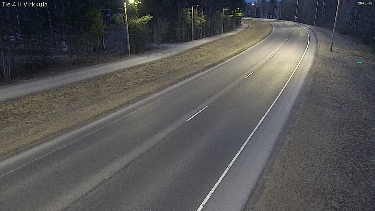 Weather Camera Image Väg 4 Ijo, Virkkula, Ii, Pohjois-Pohjanmaa
