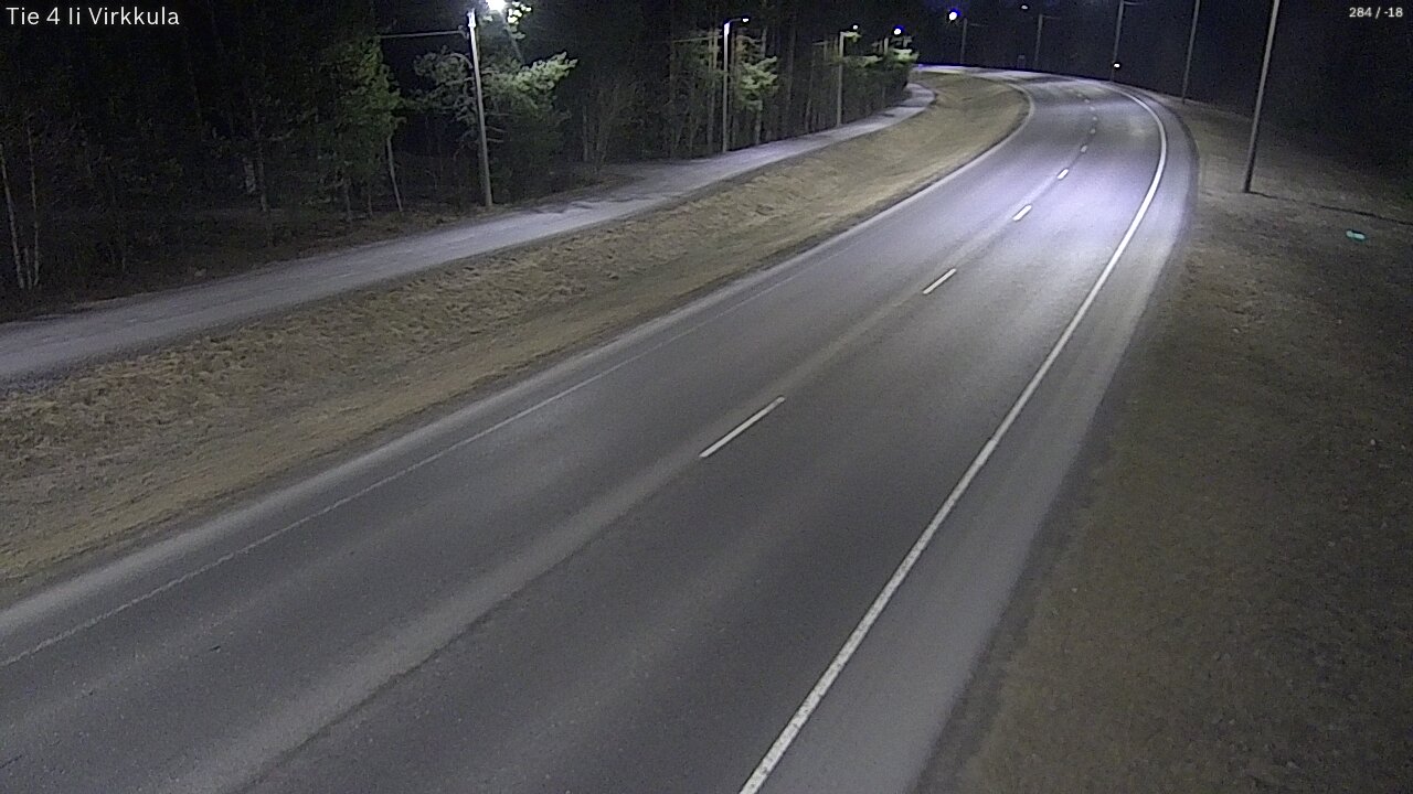 Weather Camera Image Väg 4 Ijo, Virkkula, Ii, Pohjois-Pohjanmaa