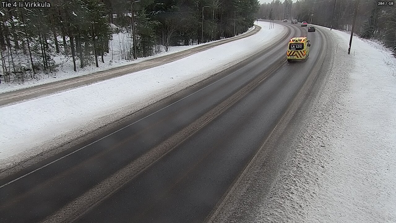 Weather Camera Image Road 4 Ii, Virkkula, Ii, Pohjois-Pohjanmaa