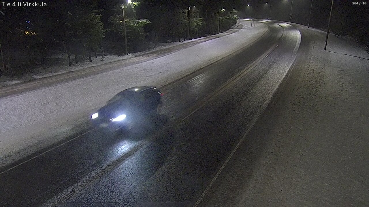 Weather Camera Image Väg 4 Ijo, Virkkula, Ii, Pohjois-Pohjanmaa