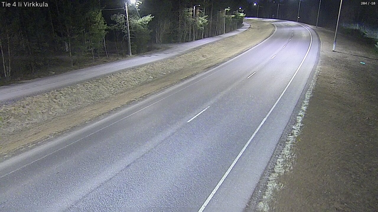 Weather Camera Image Väg 4 Ijo, Virkkula, Ii, Pohjois-Pohjanmaa