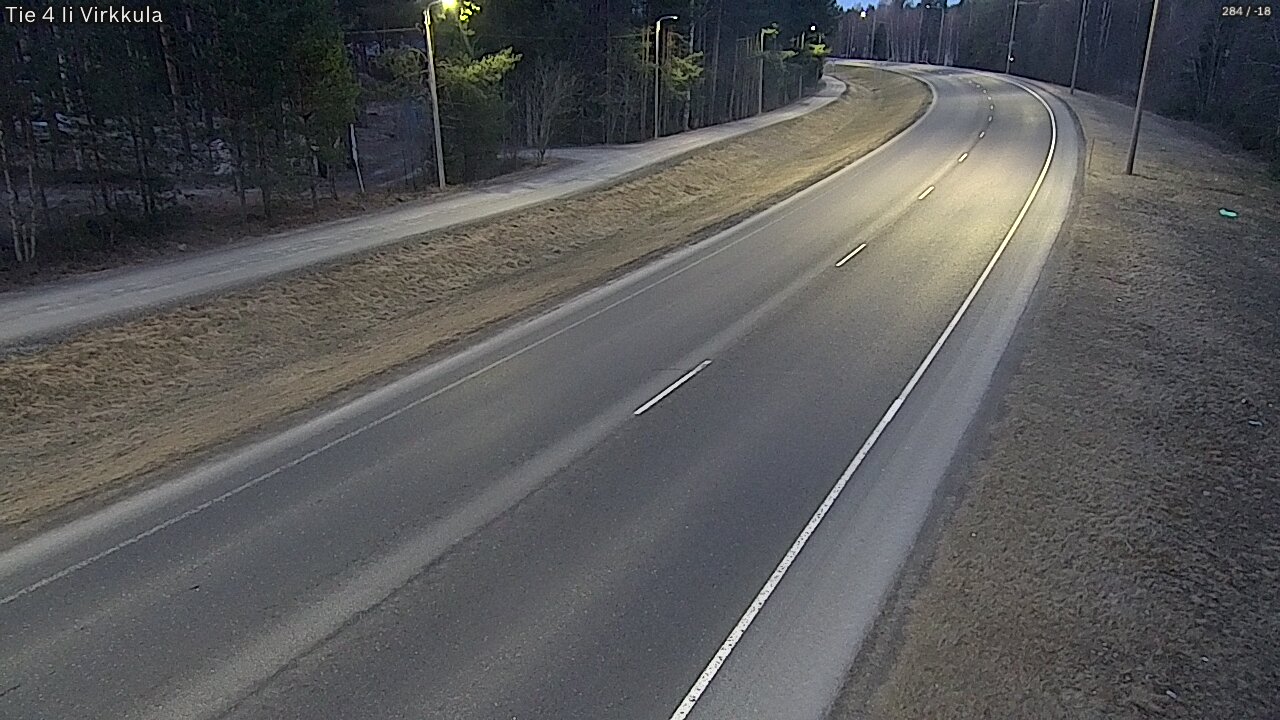 Weather Camera Image Väg 4 Ijo, Virkkula, Ii, Pohjois-Pohjanmaa