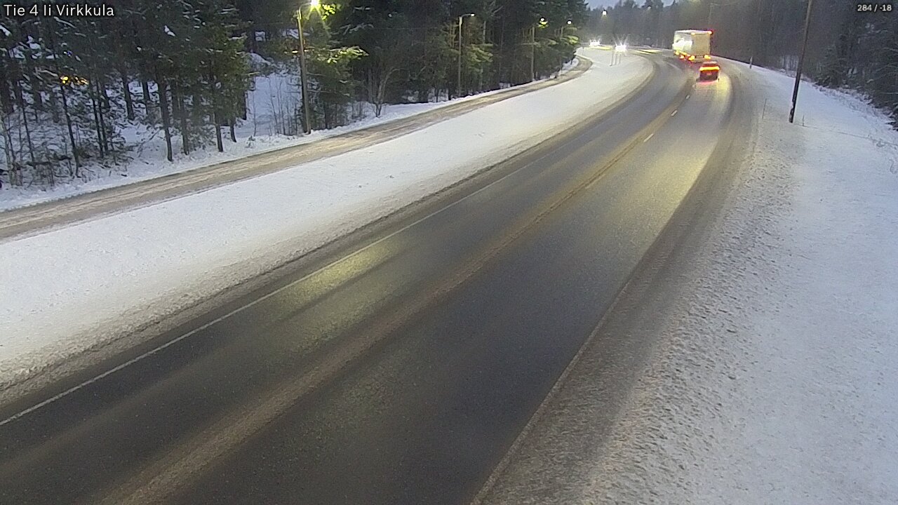 Weather Camera Image Väg 4 Ijo, Virkkula, Ii, Pohjois-Pohjanmaa