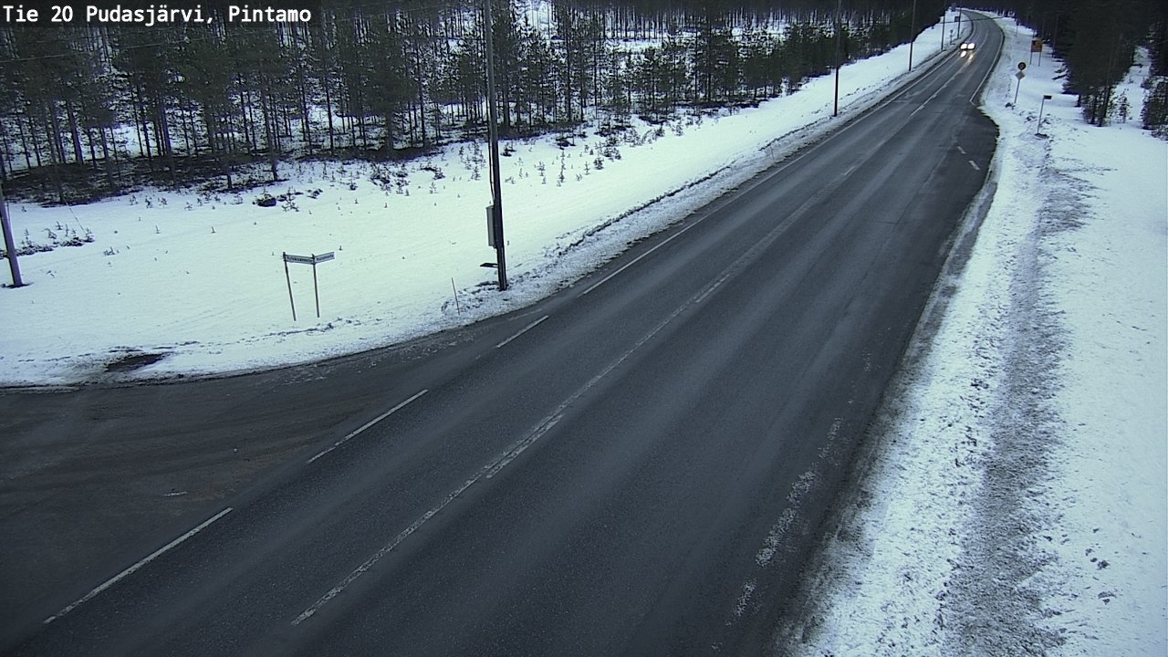Kelikamerat Kuva Tie 20 Pudasjärvi, Pintamo, Pudasjärvi, Pohjois-Pohjanmaa