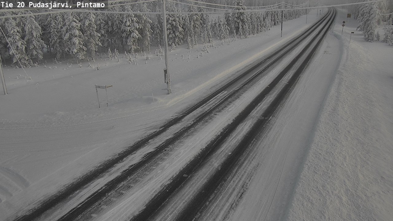 Kelikamerat Kuva Tie 20 Pudasjärvi, Pintamo, Pudasjärvi, Pohjois-Pohjanmaa