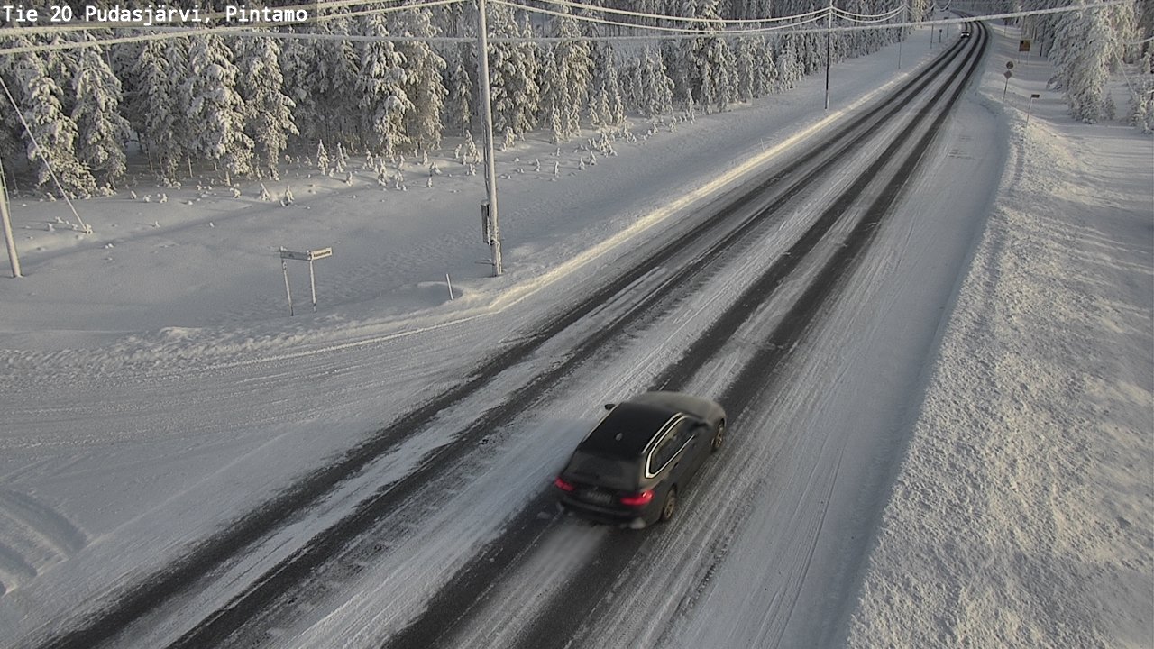 Kelikamerat Kuva Tie 20 Pudasjärvi, Pintamo, Pudasjärvi, Pohjois-Pohjanmaa