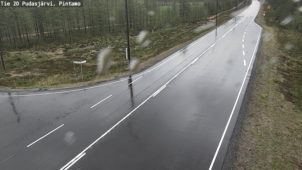 Kelikamerat Kuva Tie 20 Pudasjärvi, Pintamo, Pudasjärvi, Pohjois-Pohjanmaa