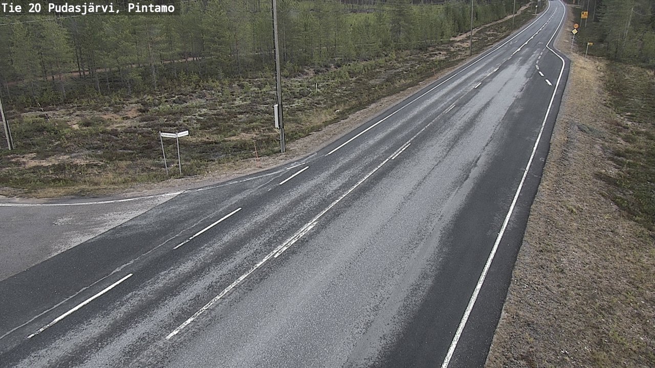 Kelikamerat Kuva Tie 20 Pudasjärvi, Pintamo, Pudasjärvi, Pohjois-Pohjanmaa