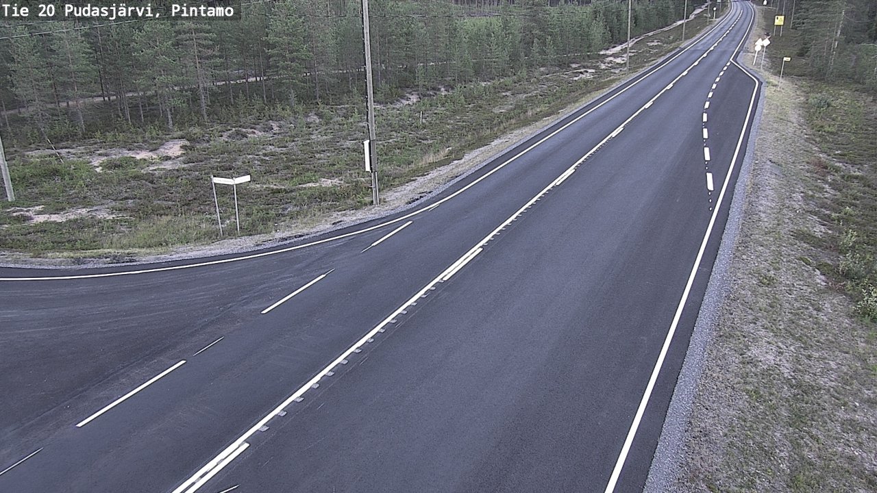 Kelikamerat Kuva Tie 20 Pudasjärvi, Pintamo, Pudasjärvi, Pohjois-Pohjanmaa
