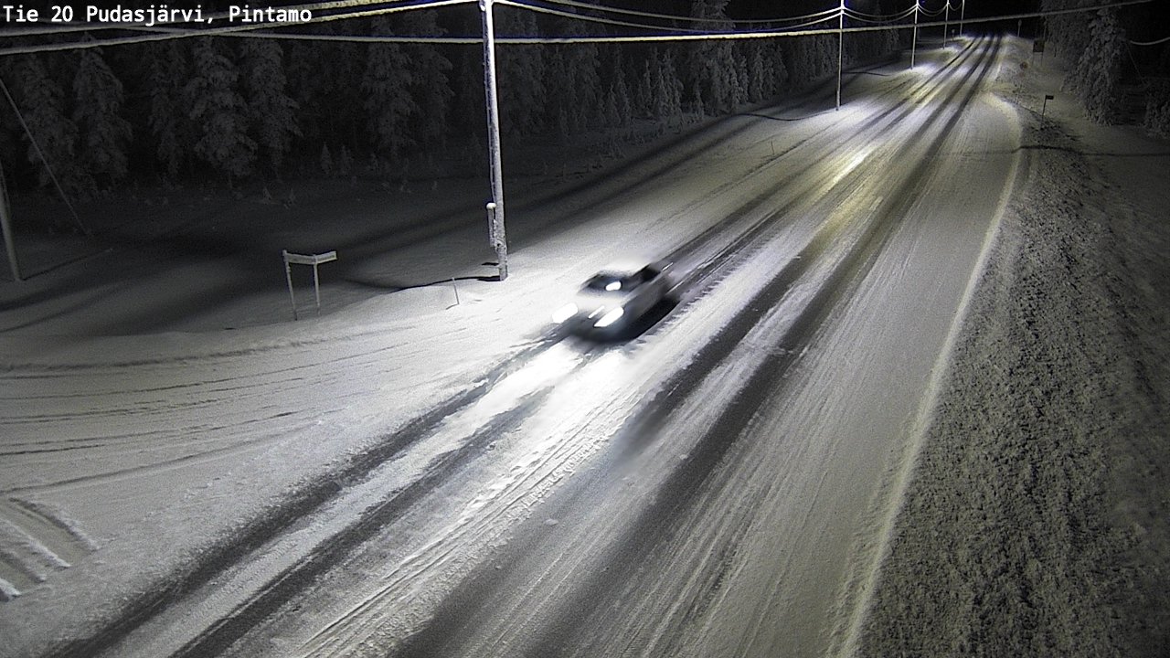 Kelikamerat Kuva Tie 20 Pudasjärvi, Pintamo, Pudasjärvi, Pohjois-Pohjanmaa