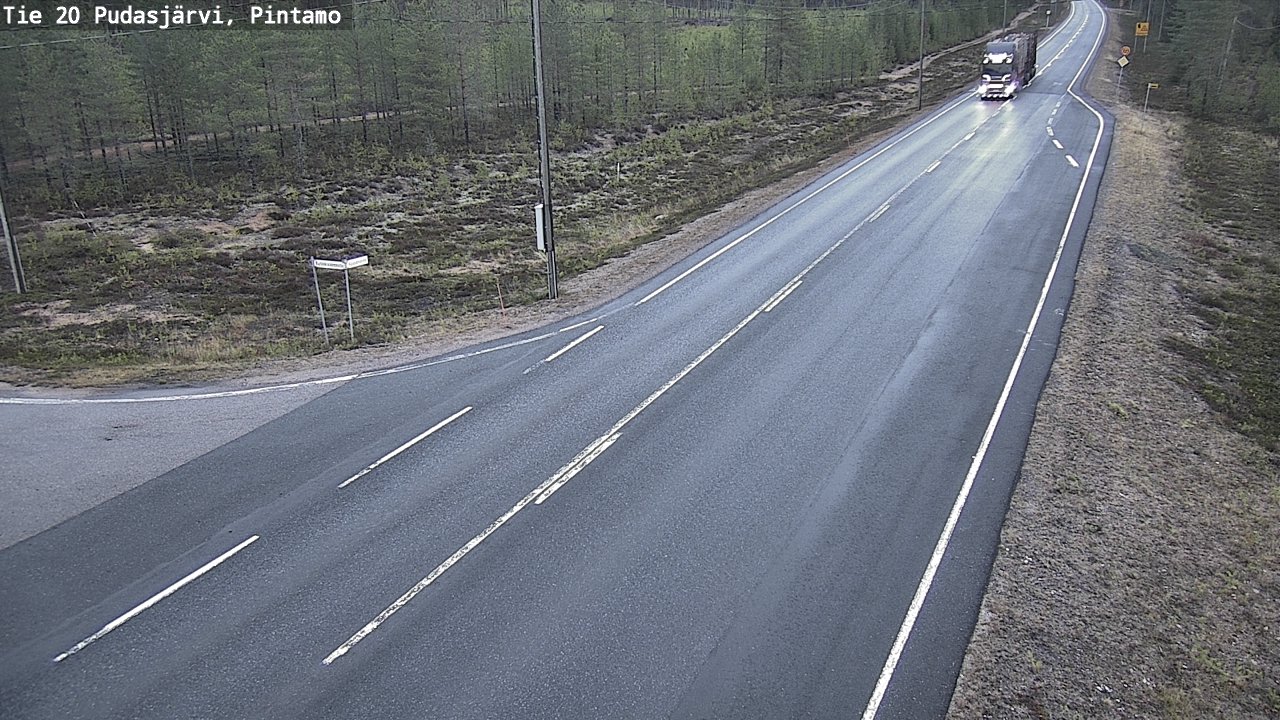 Kelikamerat Kuva Tie 20 Pudasjärvi, Pintamo, Pudasjärvi, Pohjois-Pohjanmaa
