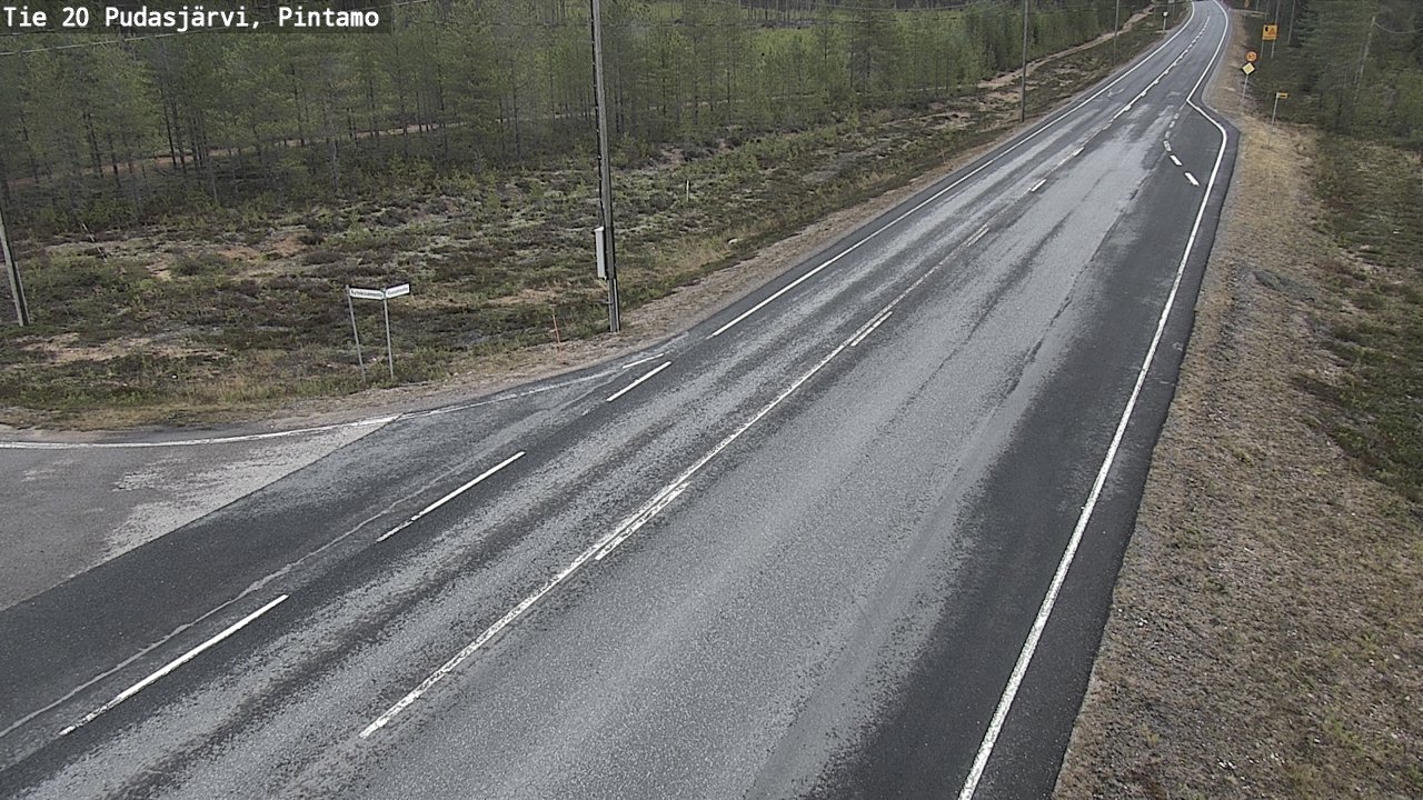 Kelikamerat Kuva Tie 20 Pudasjärvi, Pintamo, Pudasjärvi, Pohjois-Pohjanmaa