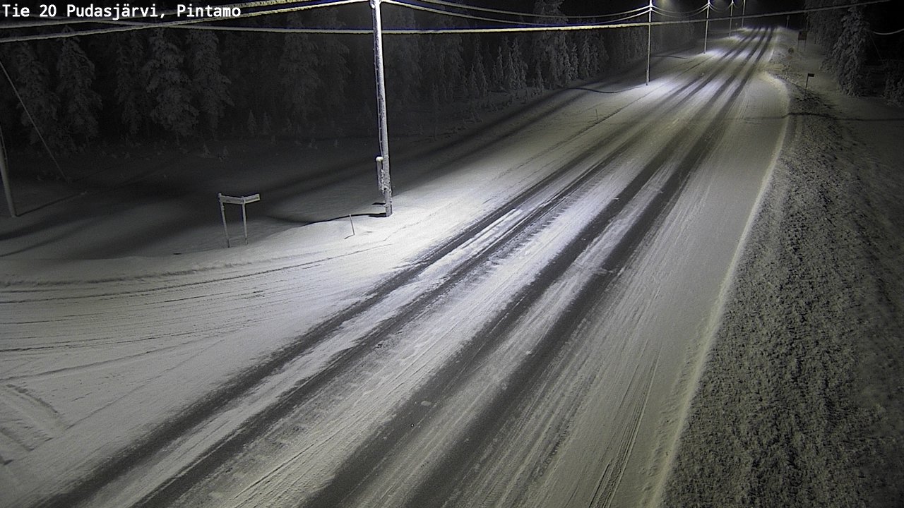 Kelikamerat Kuva Tie 20 Pudasjärvi, Pintamo, Pudasjärvi, Pohjois-Pohjanmaa