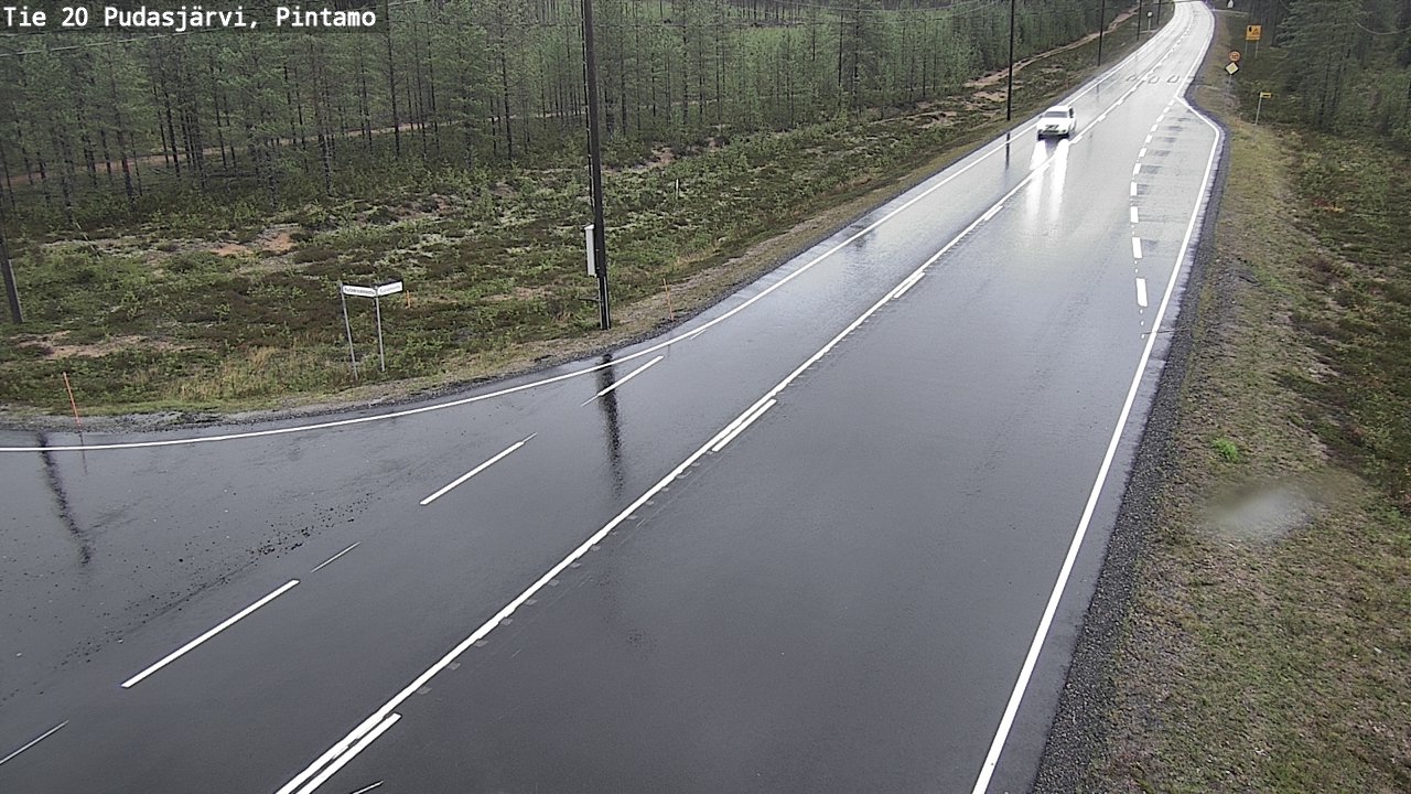 Kelikamerat Kuva Tie 20 Pudasjärvi, Pintamo, Pudasjärvi, Pohjois-Pohjanmaa
