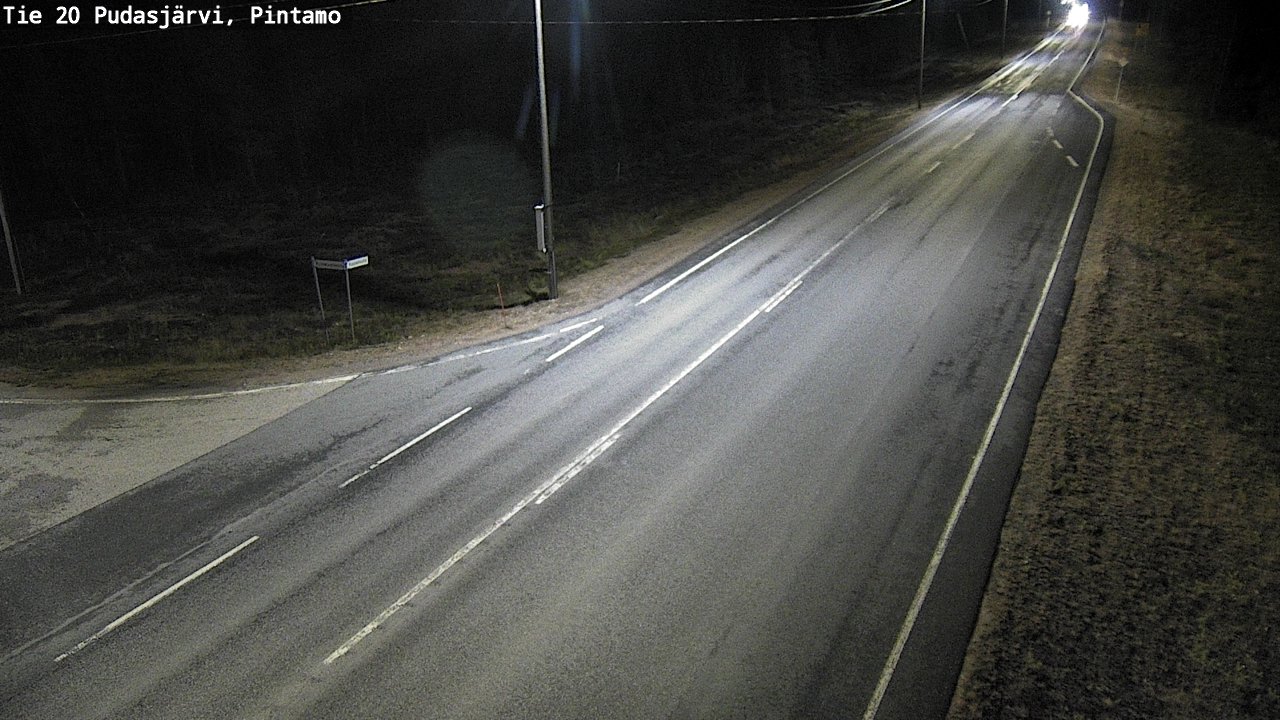 Kelikamerat Kuva Tie 20 Pudasjärvi, Pintamo, Pudasjärvi, Pohjois-Pohjanmaa