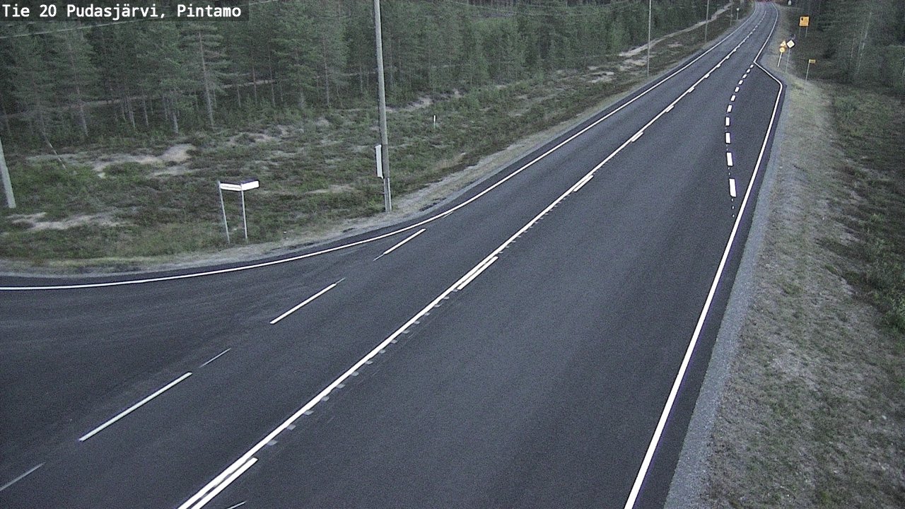 Kelikamerat Kuva Tie 20 Pudasjärvi, Pintamo, Pudasjärvi, Pohjois-Pohjanmaa