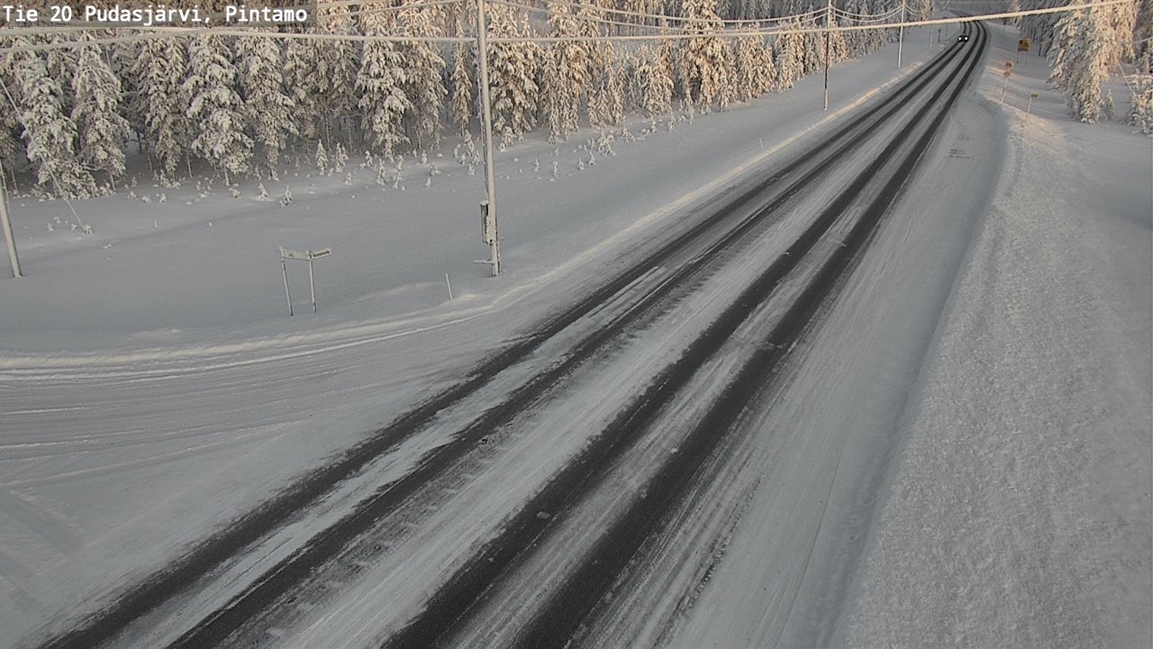 Kelikamerat Kuva Tie 20 Pudasjärvi, Pintamo, Pudasjärvi, Pohjois-Pohjanmaa