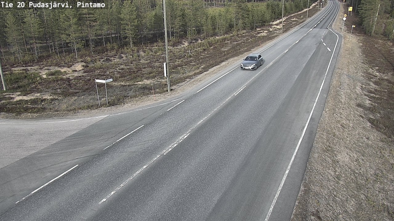 Kelikamerat Kuva Tie 20 Pudasjärvi, Pintamo, Pudasjärvi, Pohjois-Pohjanmaa