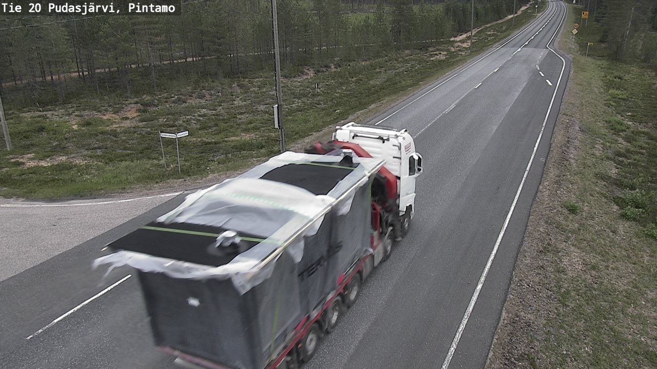 Kelikamerat Kuva Tie 20 Pudasjärvi, Pintamo, Pudasjärvi, Pohjois-Pohjanmaa