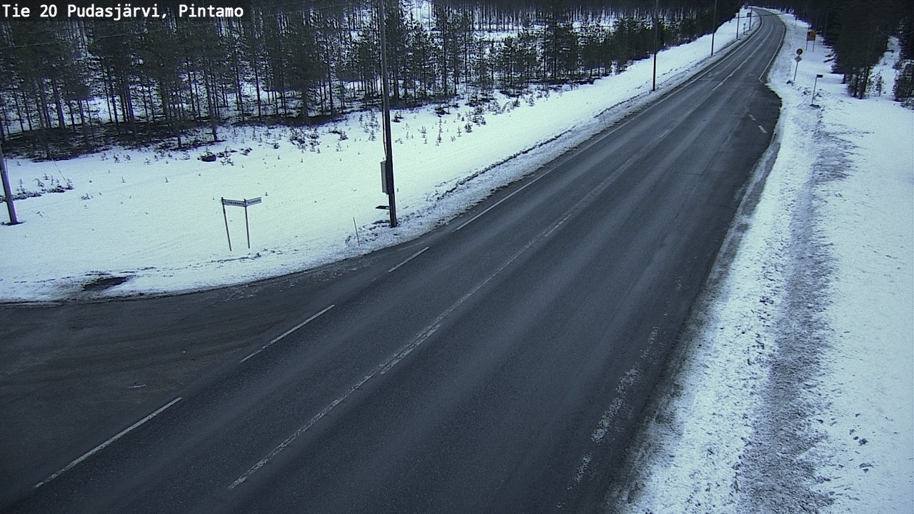 Kelikamerat Kuva Tie 20 Pudasjärvi, Pintamo, Pudasjärvi, Pohjois-Pohjanmaa