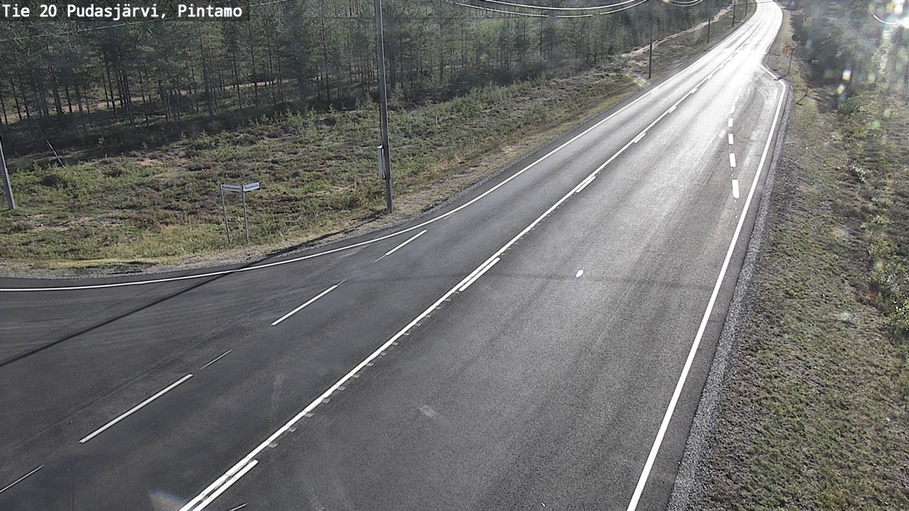 Kelikamerat Kuva Tie 20 Pudasjärvi, Pintamo, Pudasjärvi, Pohjois-Pohjanmaa