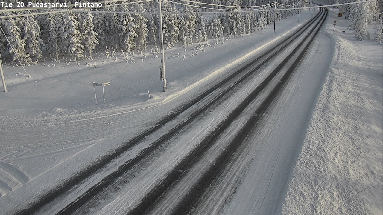 Kelikamerat Kuva Tie 20 Pudasjärvi, Pintamo, Pudasjärvi, Pohjois-Pohjanmaa
