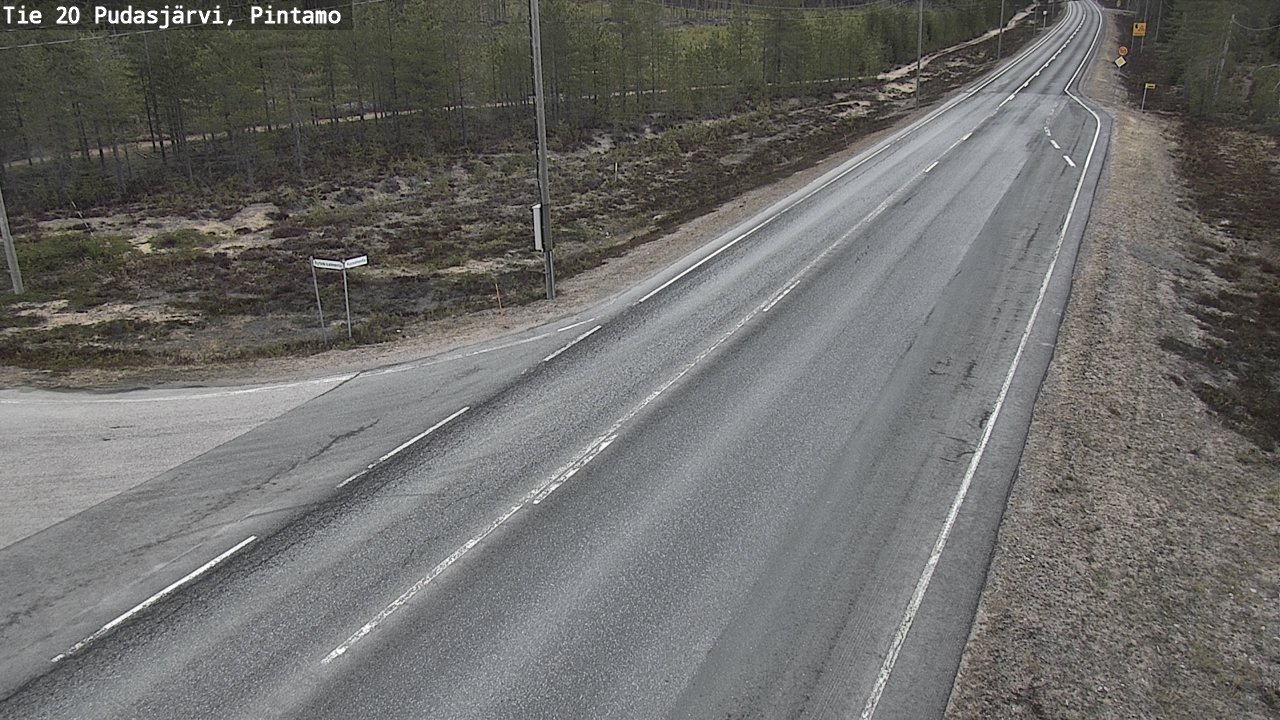 Kelikamerat Kuva Tie 20 Pudasjärvi, Pintamo, Pudasjärvi, Pohjois-Pohjanmaa