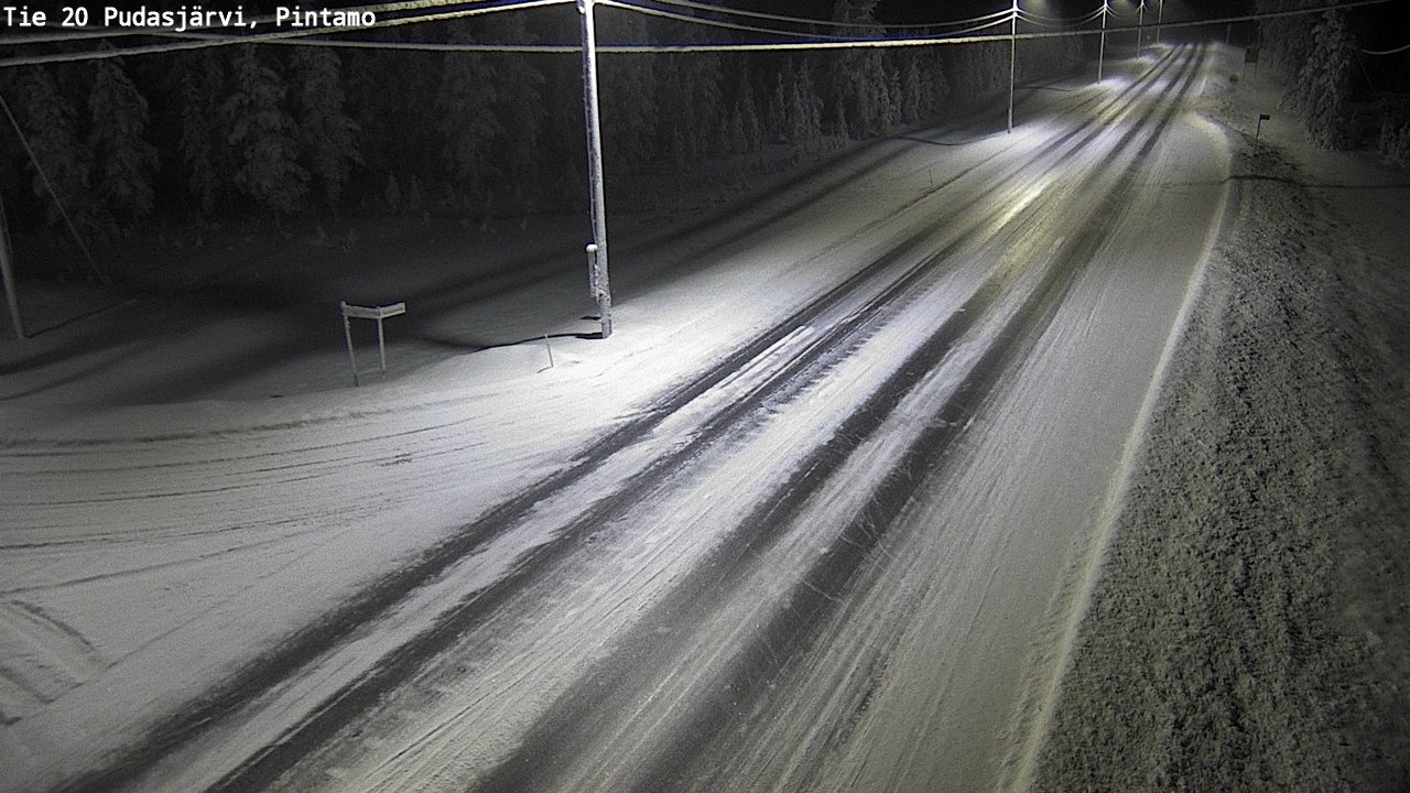 Kelikamerat Kuva Tie 20 Pudasjärvi, Pintamo, Pudasjärvi, Pohjois-Pohjanmaa