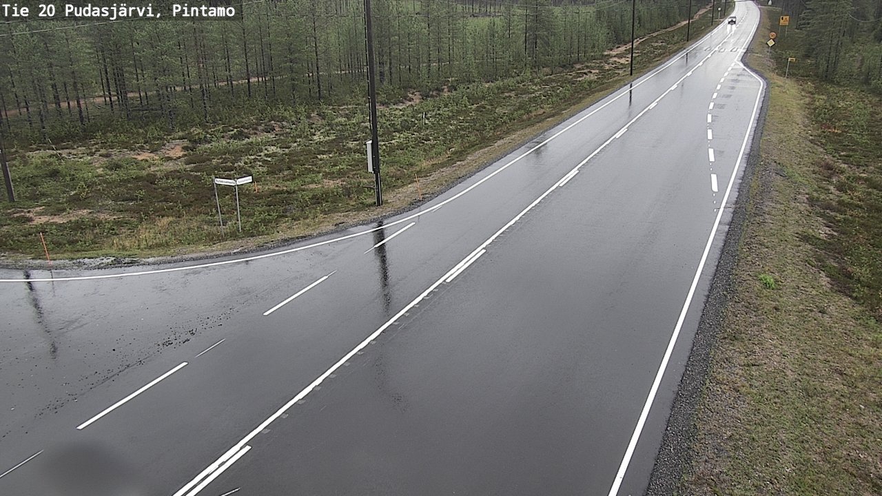 Kelikamerat Kuva Tie 20 Pudasjärvi, Pintamo, Pudasjärvi, Pohjois-Pohjanmaa