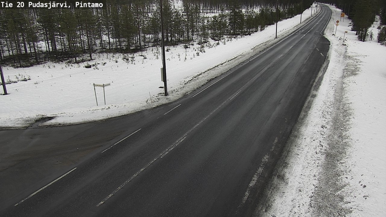 Kelikamerat Kuva Tie 20 Pudasjärvi, Pintamo, Pudasjärvi, Pohjois-Pohjanmaa