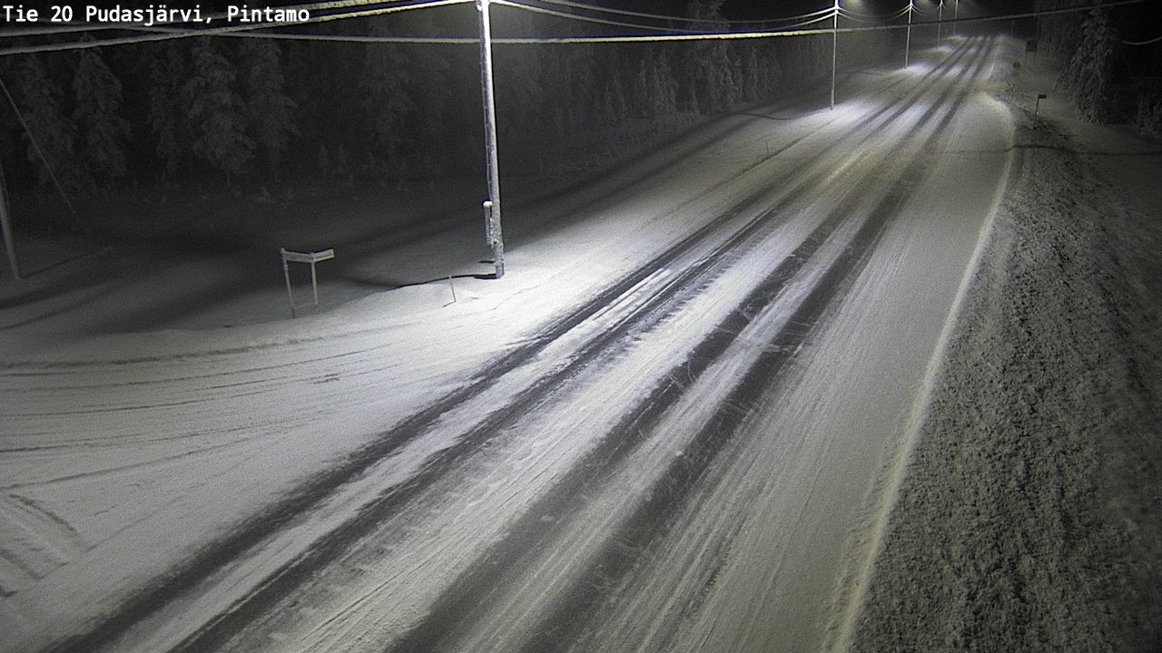 Kelikamerat Kuva Tie 20 Pudasjärvi, Pintamo, Pudasjärvi, Pohjois-Pohjanmaa
