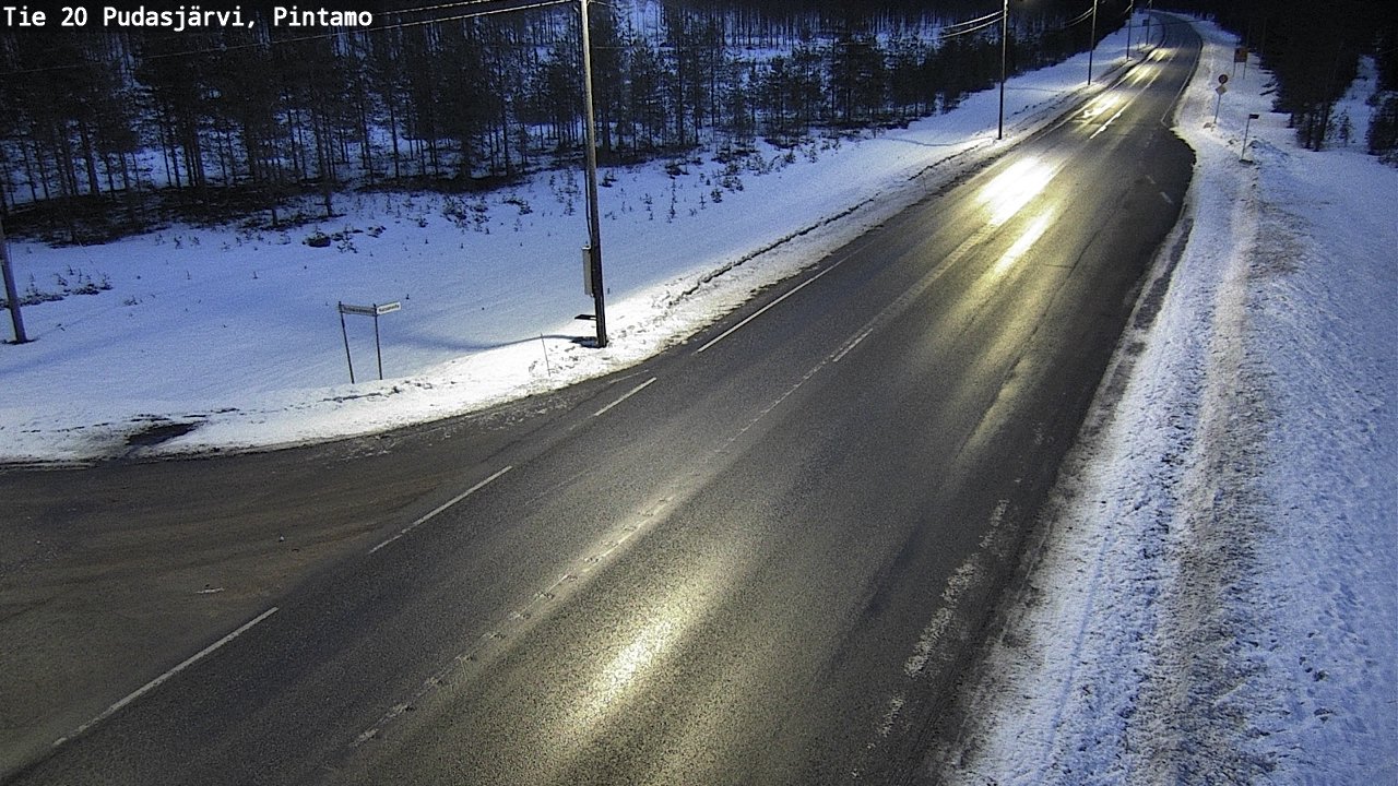 Kelikamerat Kuva Tie 20 Pudasjärvi, Pintamo, Pudasjärvi, Pohjois-Pohjanmaa