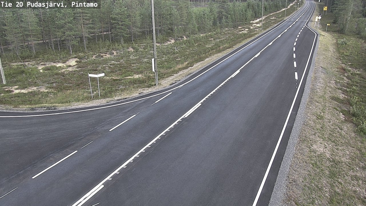 Kelikamerat Kuva Tie 20 Pudasjärvi, Pintamo, Pudasjärvi, Pohjois-Pohjanmaa