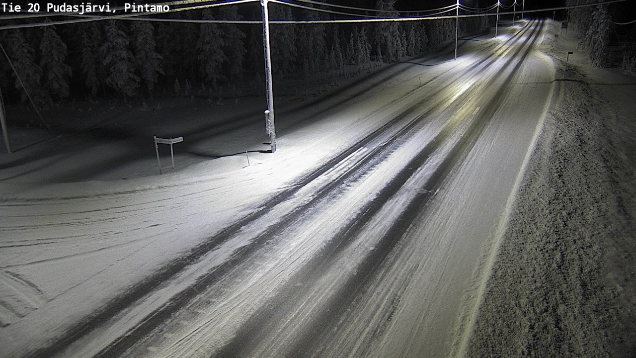 Kelikamerat Kuva Tie 20 Pudasjärvi, Pintamo, Pudasjärvi, Pohjois-Pohjanmaa