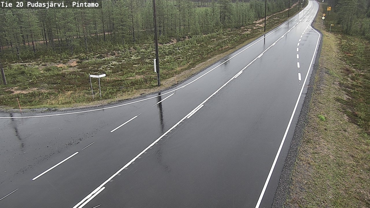 Kelikamerat Kuva Tie 20 Pudasjärvi, Pintamo, Pudasjärvi, Pohjois-Pohjanmaa