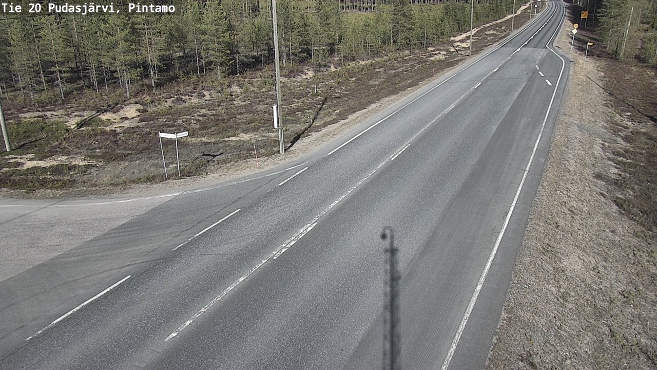 Kelikamerat Kuva Tie 20 Pudasjärvi, Pintamo, Pudasjärvi, Pohjois-Pohjanmaa