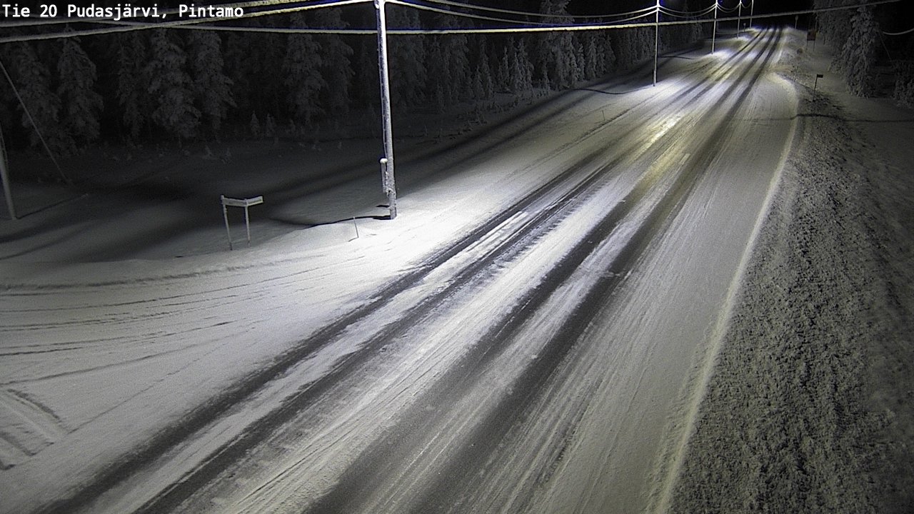 Kelikamerat Kuva Tie 20 Pudasjärvi, Pintamo, Pudasjärvi, Pohjois-Pohjanmaa