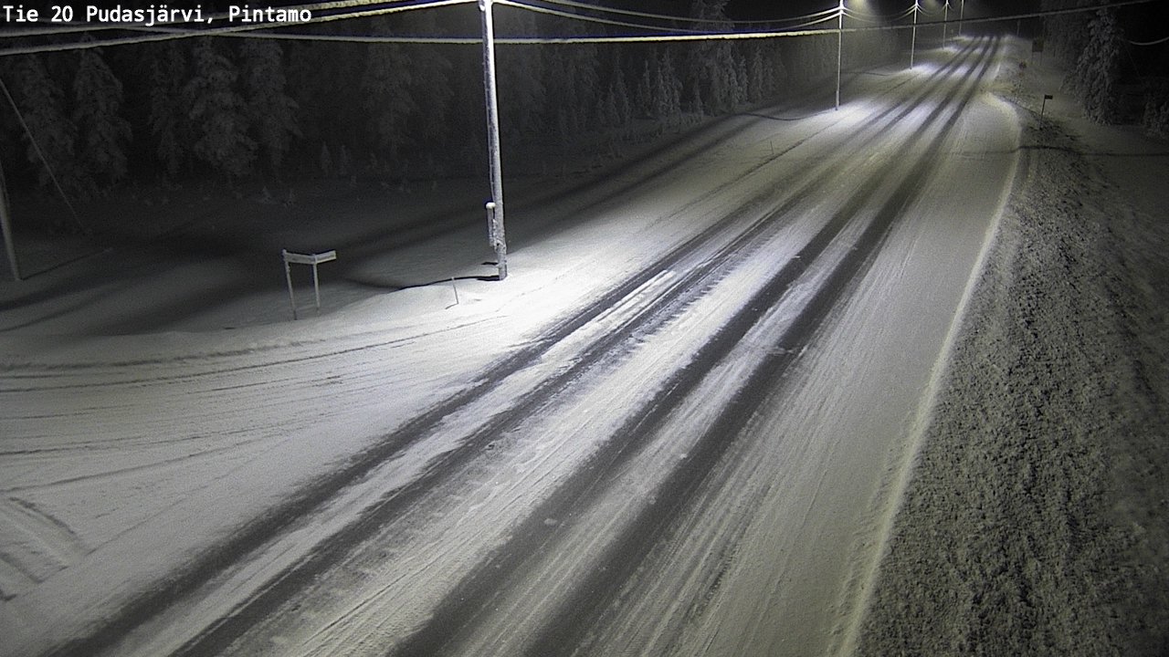 Kelikamerat Kuva Tie 20 Pudasjärvi, Pintamo, Pudasjärvi, Pohjois-Pohjanmaa
