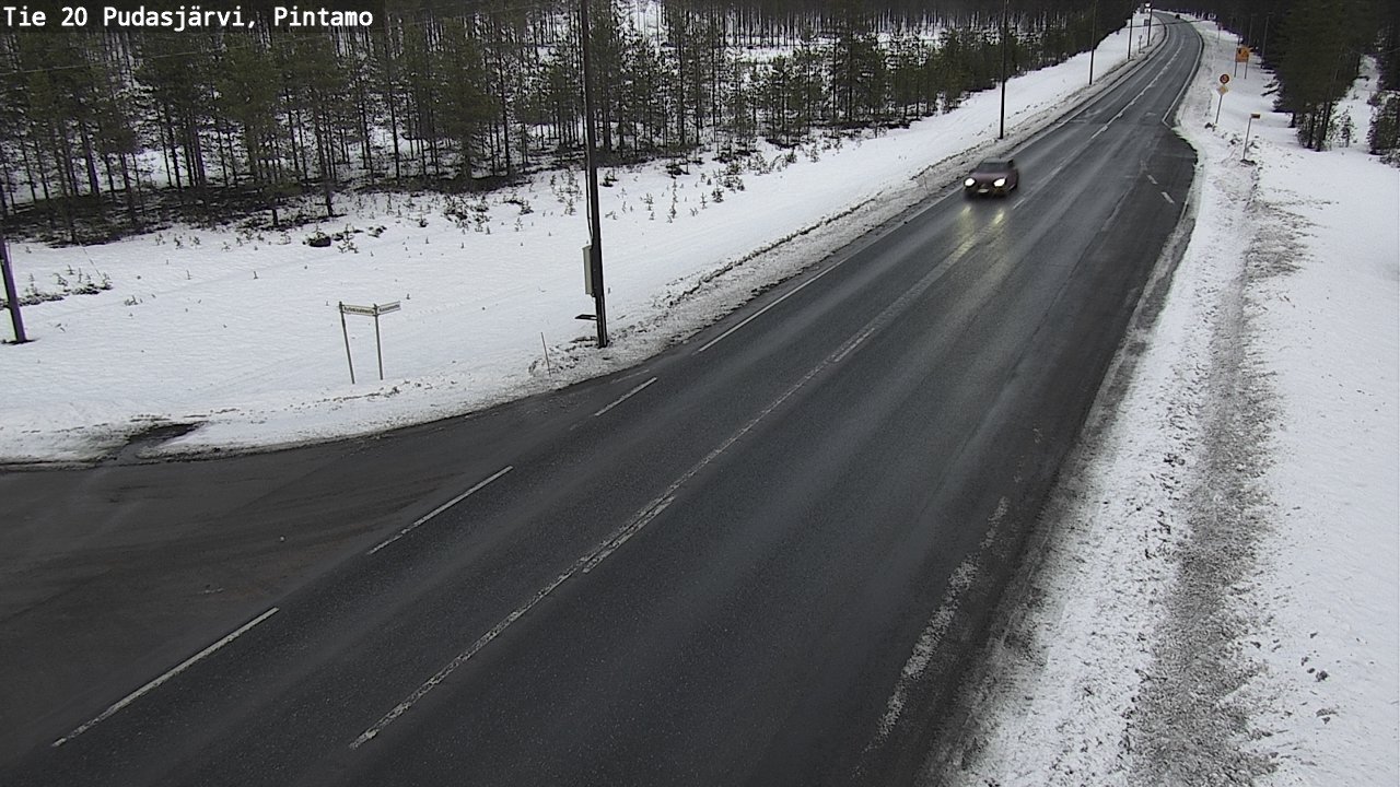 Kelikamerat Kuva Tie 20 Pudasjärvi, Pintamo, Pudasjärvi, Pohjois-Pohjanmaa