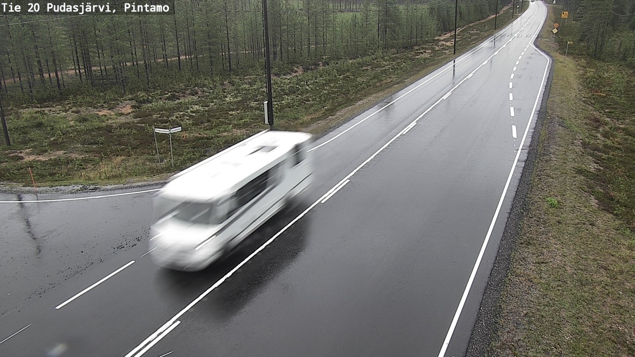 Kelikamerat Kuva Tie 20 Pudasjärvi, Pintamo, Pudasjärvi, Pohjois-Pohjanmaa