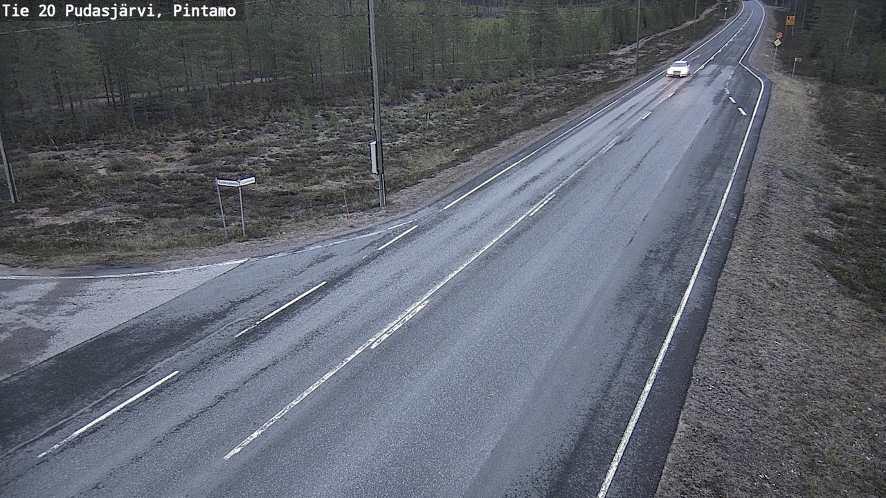 Kelikamerat Kuva Tie 20 Pudasjärvi, Pintamo, Pudasjärvi, Pohjois-Pohjanmaa