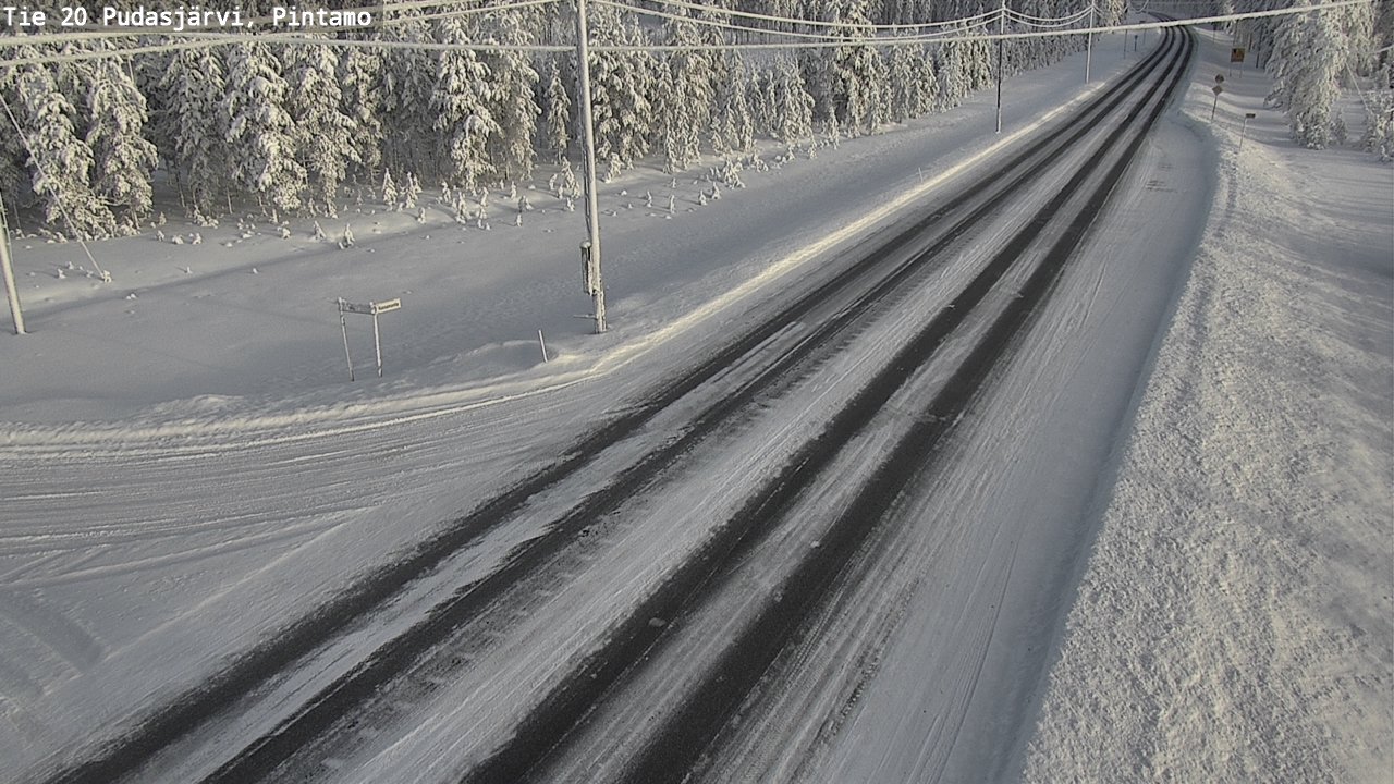 Kelikamerat Kuva Tie 20 Pudasjärvi, Pintamo, Pudasjärvi, Pohjois-Pohjanmaa