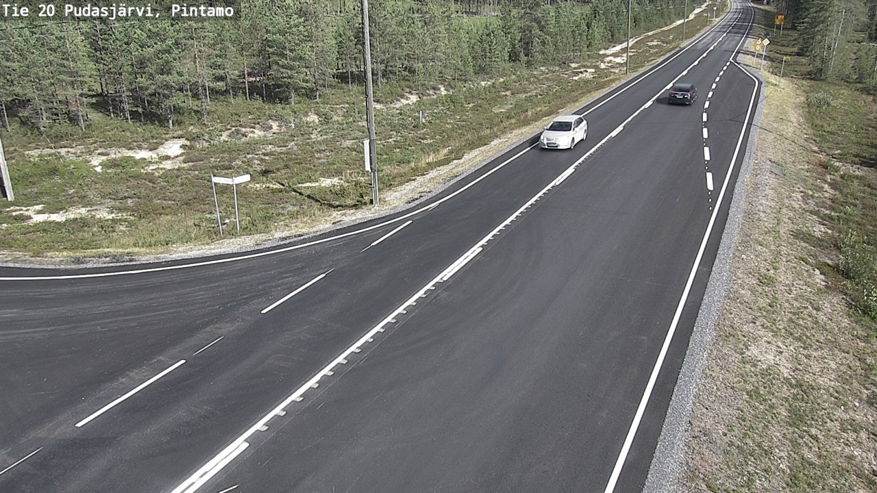 Kelikamerat Kuva Tie 20 Pudasjärvi, Pintamo, Pudasjärvi, Pohjois-Pohjanmaa