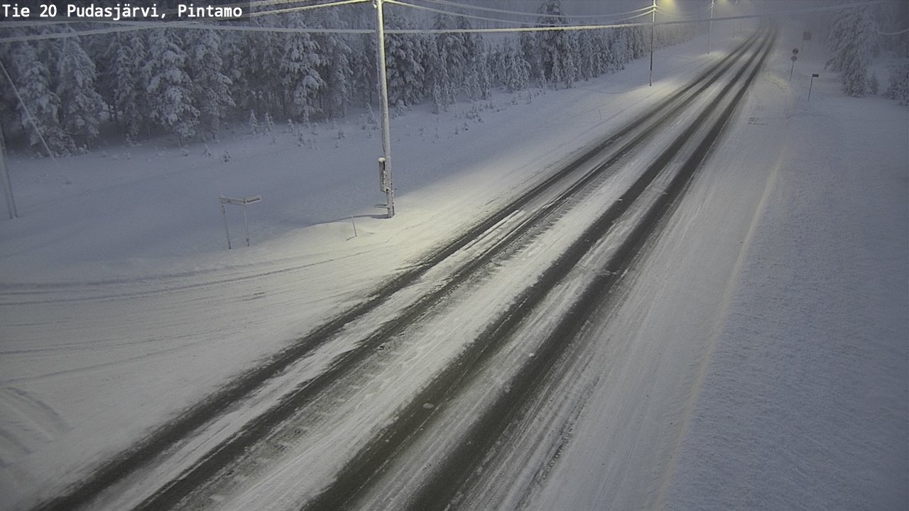 Kelikamerat Kuva Tie 20 Pudasjärvi, Pintamo, Pudasjärvi, Pohjois-Pohjanmaa