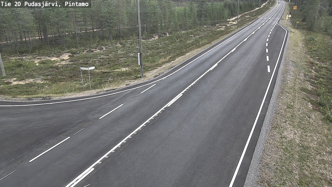 Kelikamerat Kuva Tie 20 Pudasjärvi, Pintamo, Pudasjärvi, Pohjois-Pohjanmaa
