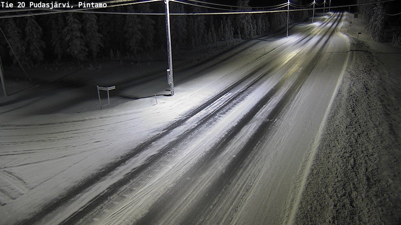 Kelikamerat Kuva Tie 20 Pudasjärvi, Pintamo, Pudasjärvi, Pohjois-Pohjanmaa