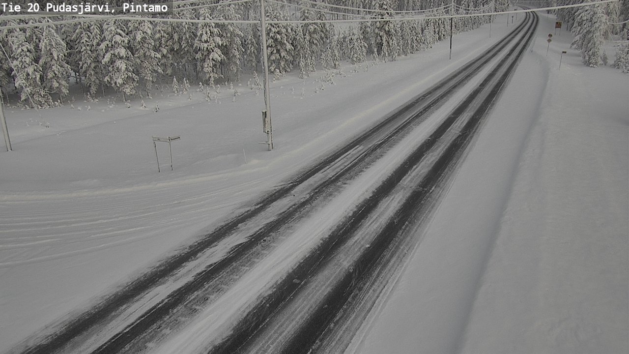 Kelikamerat Kuva Tie 20 Pudasjärvi, Pintamo, Pudasjärvi, Pohjois-Pohjanmaa