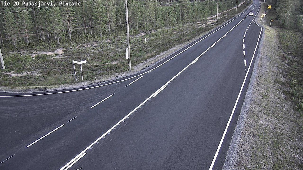Kelikamerat Kuva Tie 20 Pudasjärvi, Pintamo, Pudasjärvi, Pohjois-Pohjanmaa