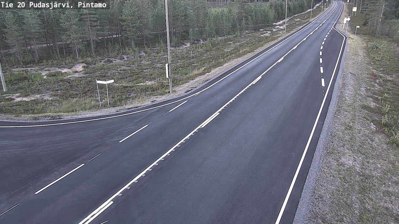 Kelikamerat Kuva Tie 20 Pudasjärvi, Pintamo, Pudasjärvi, Pohjois-Pohjanmaa